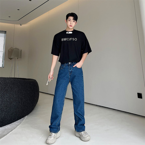 潮流小心机设计魔术贴领口T高级感机车风短袖P65图片