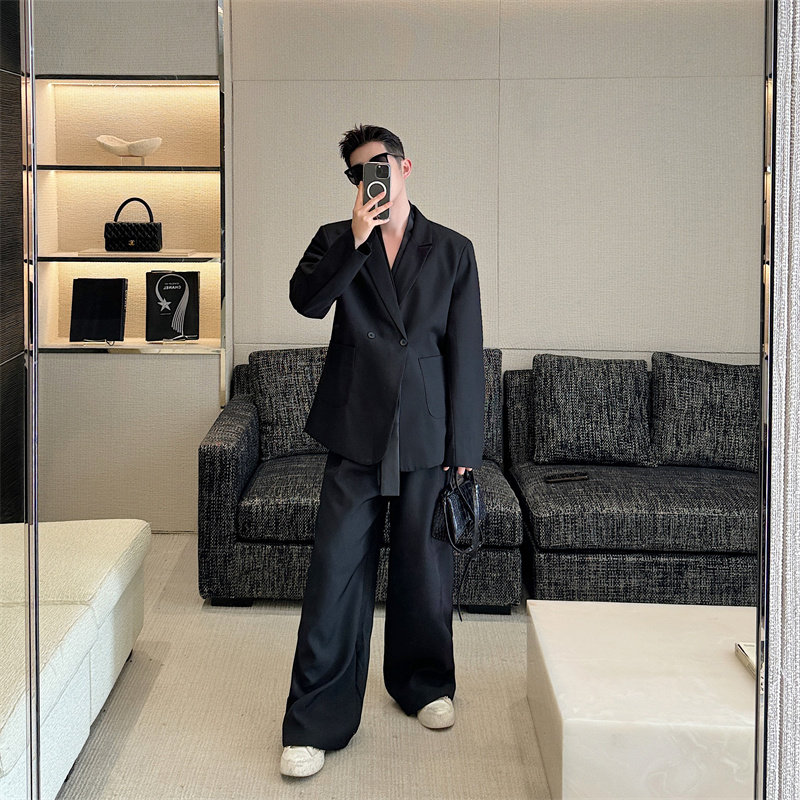 韩版明星吴磊同款西装外套男士高级感英伦风修身帅气男装P140,男装西服套装,星座1009（原B233）