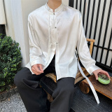 新中式风醋酸提花衬衫男P85，男装衬衫，星座1009（原B233）