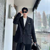 韩版高级感设计漫天星西装外套男痞帅夜店闪亮小西装外套P130，男装西服套装，星座1009（原B233）