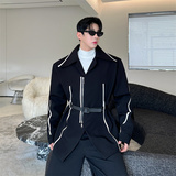 韩版设计感结构性拉条撞色夹克外套男P145，男装夹克，星座1009（原B233）