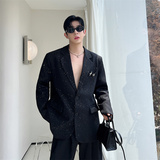 韩版高级感设计漫天星西装外套男痞帅夜店闪亮小西装外套P130，男装西服套装，星座1009（原B233）