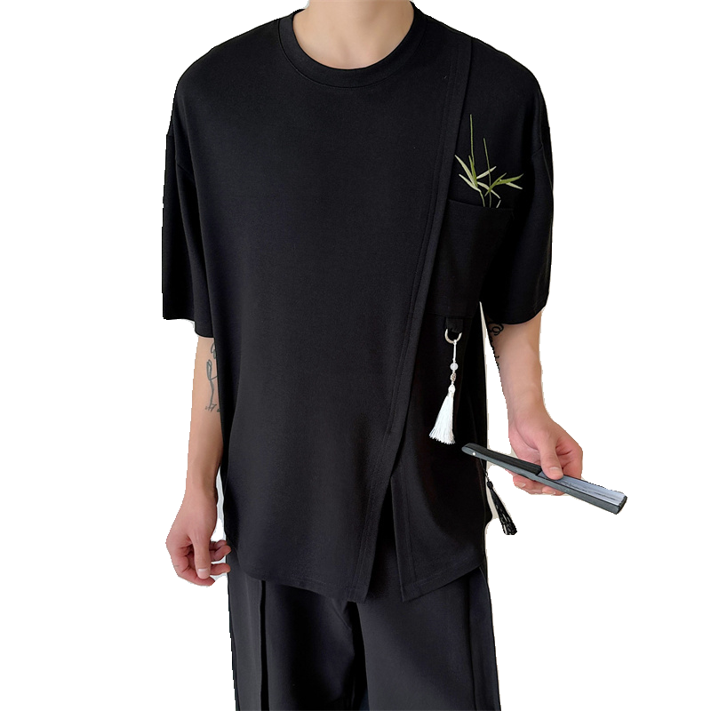 夏季风绣花短袖男P65,男装T恤,星座1009（原B233）