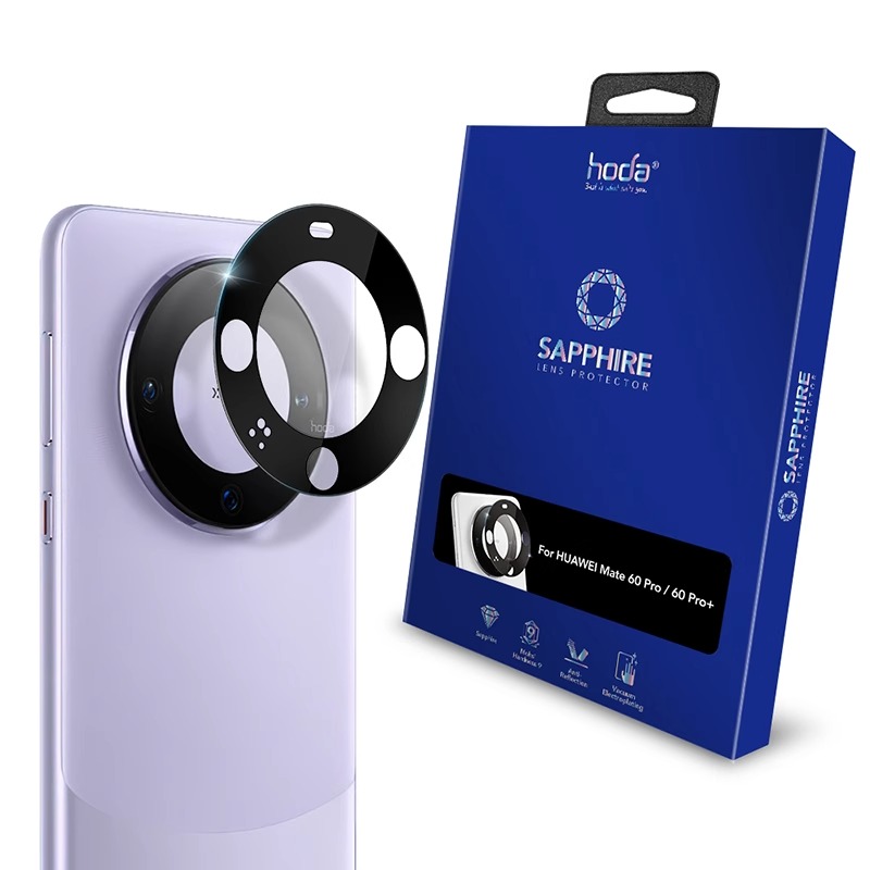 hoda好贴适用华为mate60/70pro蓝宝石镜头膜HUAWEI 70 Pro+全包覆盖超清60pro贴膜无损像素防刮钢化膜