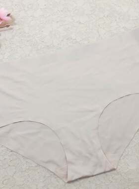无痕一片式中腰大码少女性感内裤