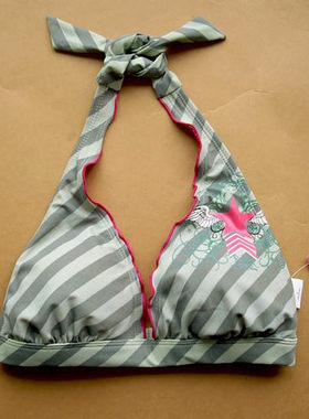 外贸泳衣XH1200欧美原单性感时尚浅绿色泡温泉沙滩比基尼泳衣