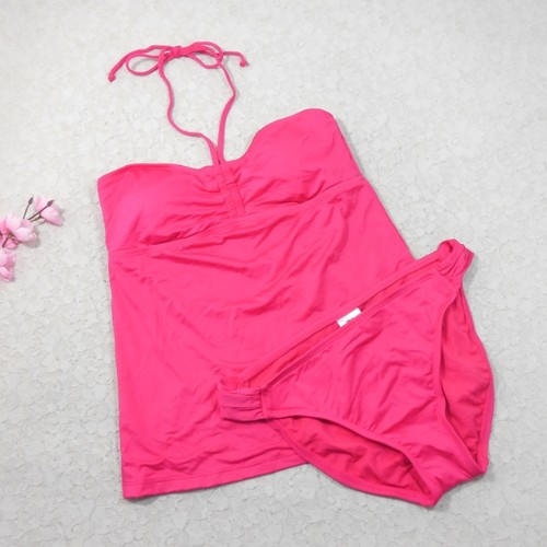 温泉性感修身背心分体泳衣