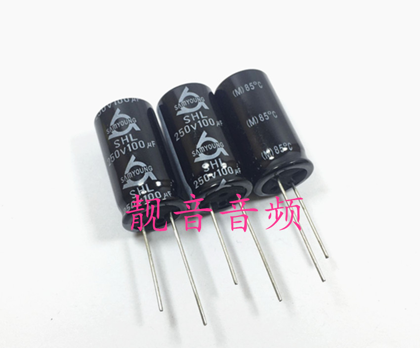 250V100UF 原装韩国三莹 SHL 长寿命 铝电解电容 100UF250V 16X30