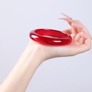 天然老矿鸽血红帕拉伊巴蓝宝石祖母绿女士款碧玺柔润艳丽正装手镯