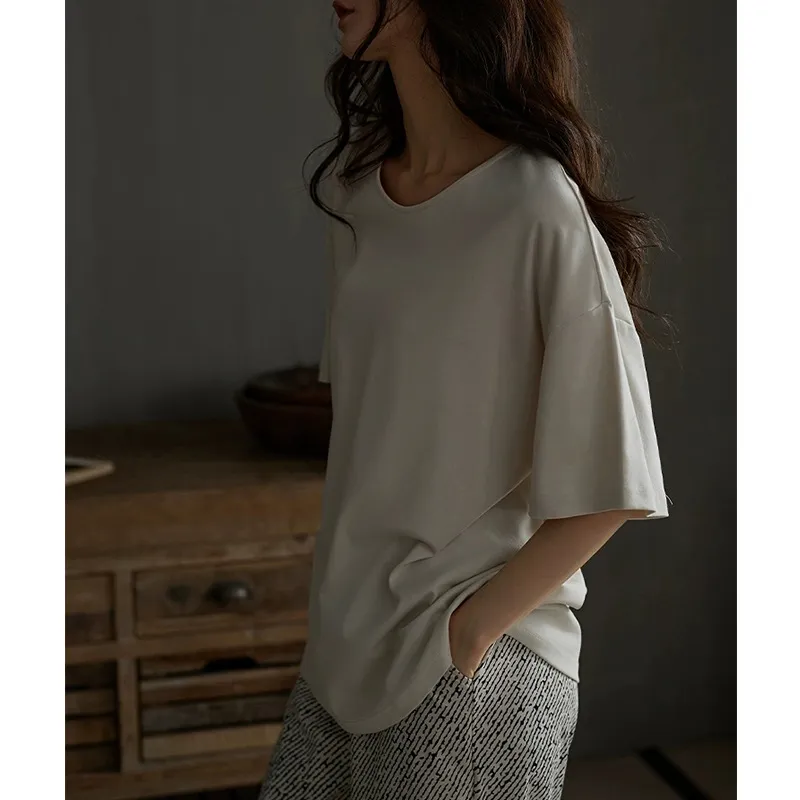 25年新款睡衣女夏季莫代尔棉短袖家居服女士春夏天可外穿休闲套装