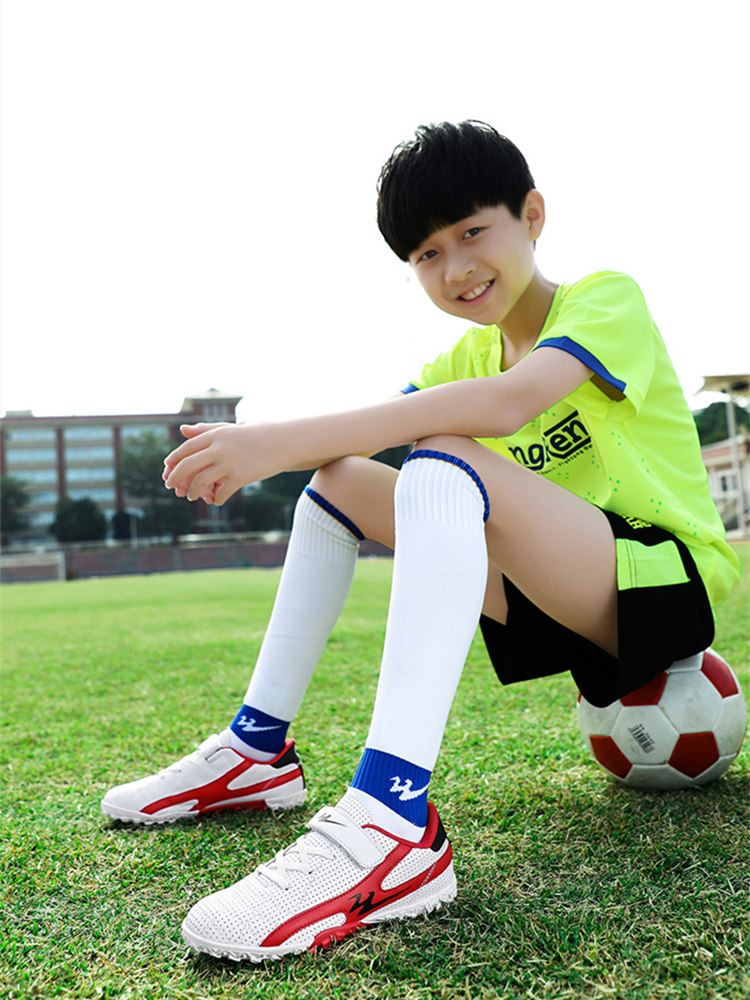 더블 스타 축구 정장 어린이 짧은 소매 저지 남자와 여자 축구 훈련 양복 빠른 건조 반바지 운동복 고탄성