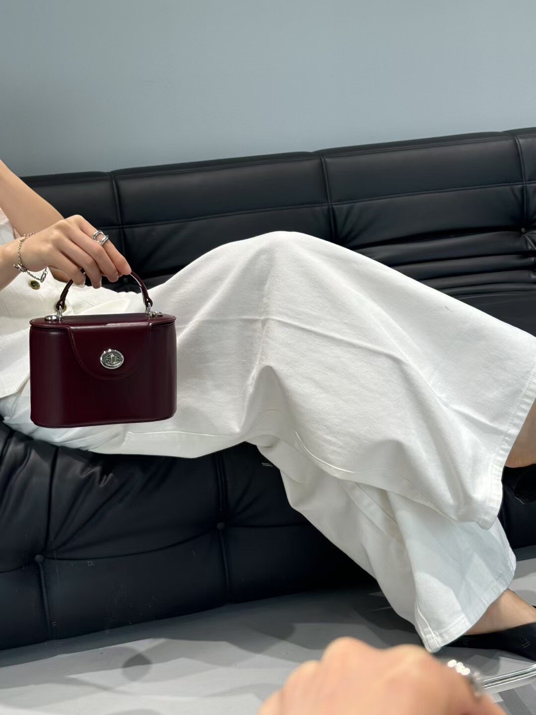 欧尚典小众品牌时尚新品盒子包手提斜挎单背极简风潮流个性款便携