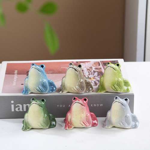 德化陶瓷青蛙摆件装饰品