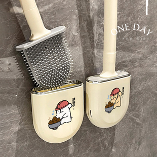 蹲蹲小狗卫生间马桶刷家用无死角厕所刷蹲厕多功能便池清洁刷长柄