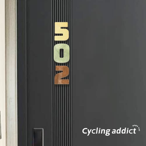 磁吸数字门牌号高级感轻奢创意