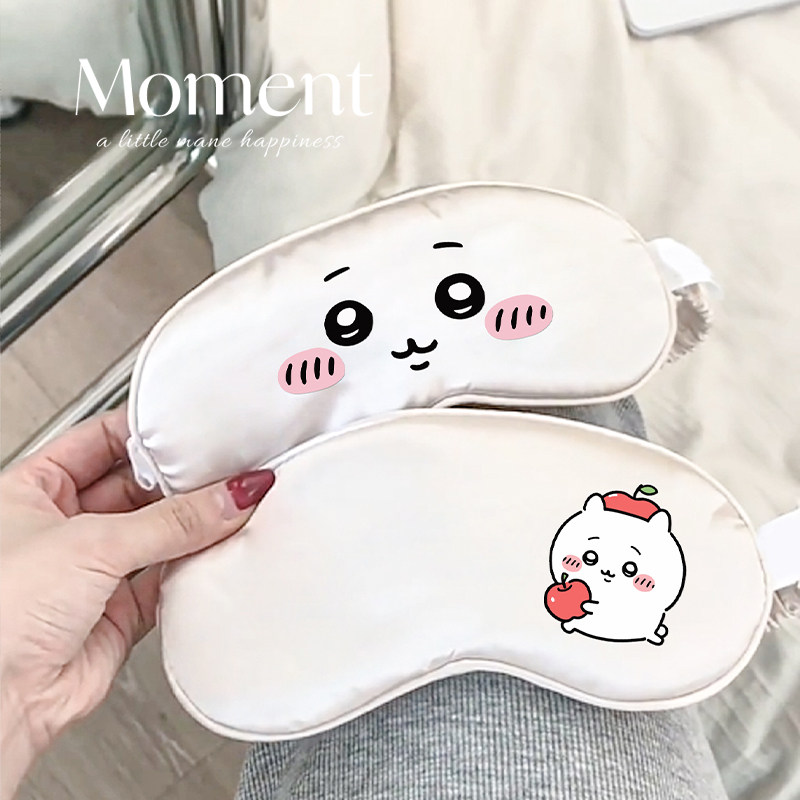 卡哇伊真丝眼罩缓解眼疲劳助眠睡觉眼罩女士专用可爱儿童午睡眼罩