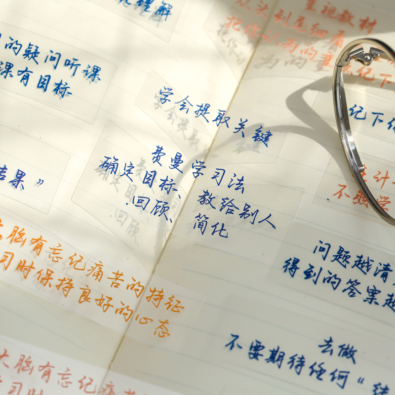 学霸笔记贴纸包励志文字手帐贴画
