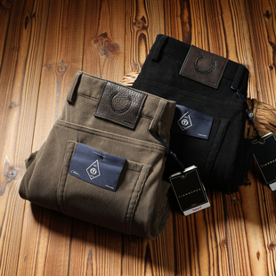 直筒休闲裤 2025新款 高端质感灯芯绒加绒加厚保暖五袋款 男士 男 冬季