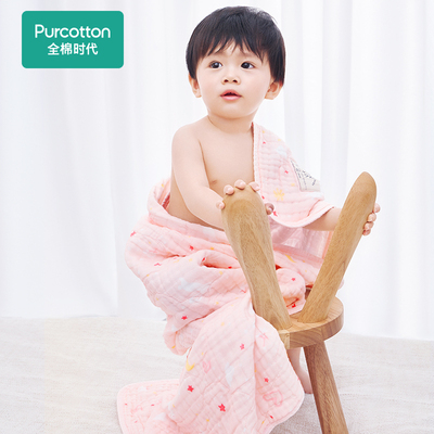 Purcotton/全棉时代 六层绗缝水洗纱布浴巾,115×115cm,PTY224006