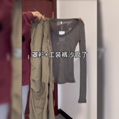 纱衣网纱镂空薄款 灰色防晒罩衫 薄纱上衣度假宽松女衣外穿打底衫 夏