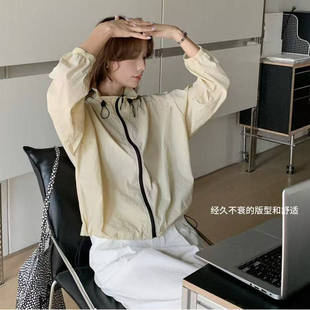 透气防紫外线轻户外UPF50 薄款 皮肤衣 夏季 花苞立领防晒衣外套女装