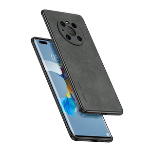 适用华为mate70手机壳mate80小羊皮mate60pro保护套mate30/40/50全包防摔魅特80promax外壳女男简约e高级感m