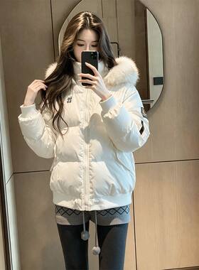 棉服女羽绒服2026冬季新款宽松派克服ins学院风短款保暖棉衣外套