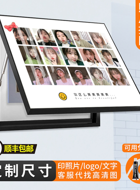 电表箱装饰画遮挡定制照片北欧情侣订做大尺寸强配电箱竖版免打孔