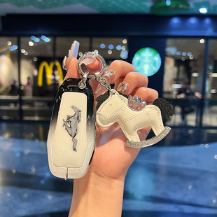 适用福特钥匙套金牛座17-18款探险者野马电马 mustang扣包壳高级