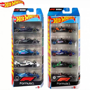 F1赛车5连包合金迈凯伦玩具收藏车模型奔驰F1小跑车 风火轮JBJ78