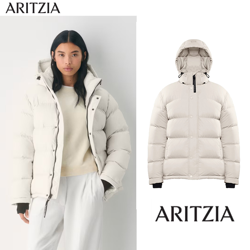 加拿大正品Aritzia羽绒服The Super Puff鹅绒保暖5格连帽面包服女