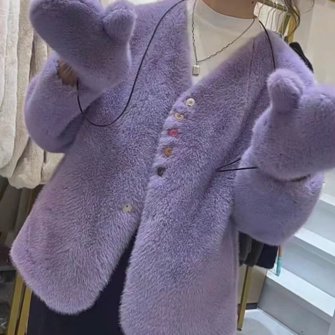 （衣长60）春新款女款时尚气质百搭V领糖果色环A修身显瘦大气外套