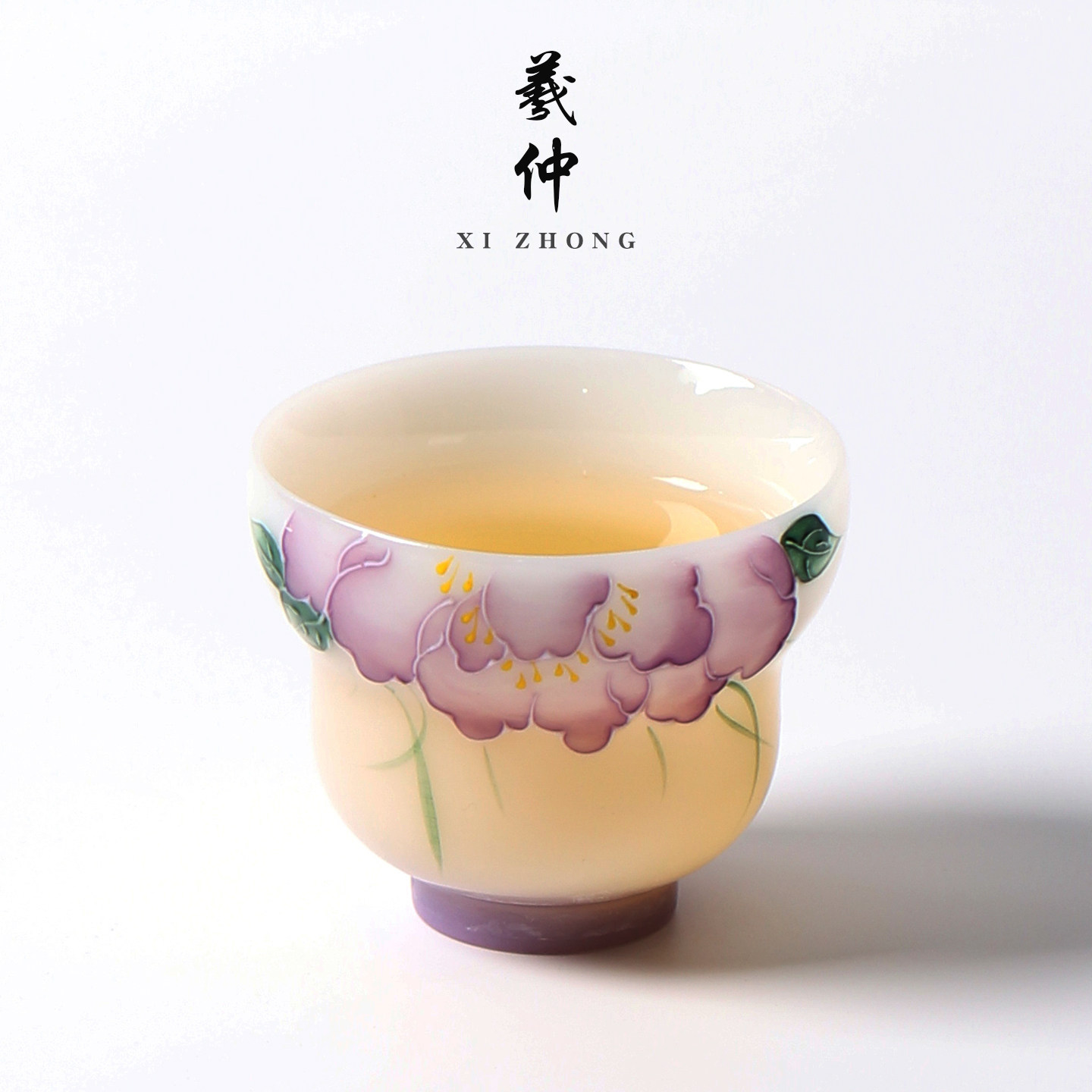 手绘主人杯单杯德化璞玉白瓷高档女士茶盏个人家用茶杯茶具品茗杯