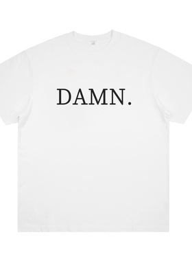 KendrickLamar DAMN 印花字母T恤美式嘻哈说唱肯德里克拉马尔短袖