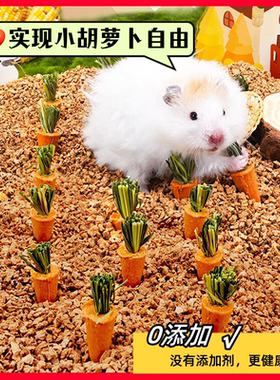 仓鼠磨牙棒胡萝卜仓鼠粮食零食金丝熊饲料兔子龙猫可食用造景用品