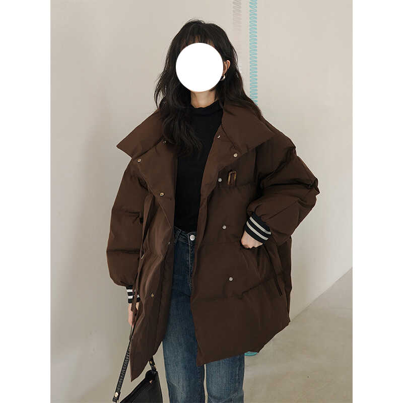 胖mm大码女装秋冬季短款羽绒棉衣