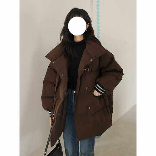 胖mm大码女装秋冬季短款羽绒棉衣