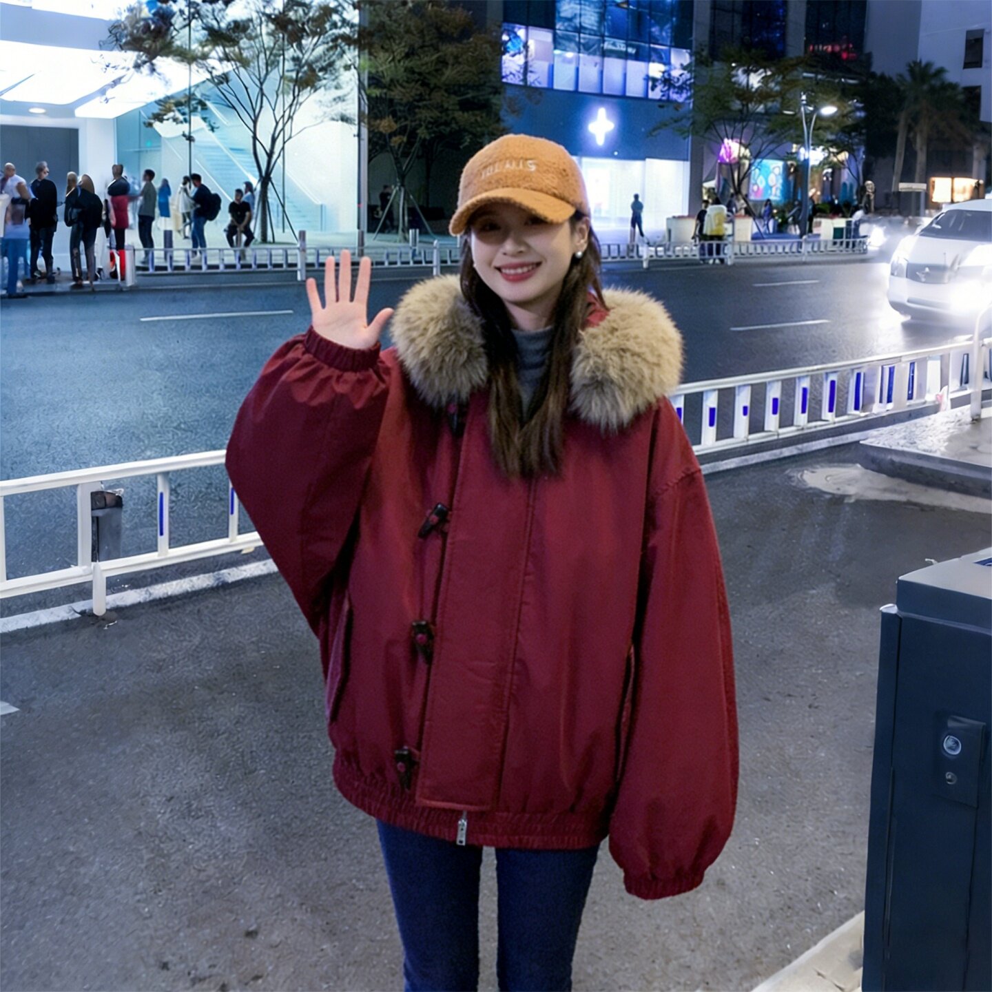 300斤胖mm大码女装慵懒风连帽毛领派克服女宽松百搭保暖棉服外套,女装/女士精品,大码棉服,淘宝优惠券,粉丝福利购,淘宝优惠卷