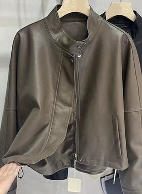 300斤胖妹妹复古立领显瘦外套