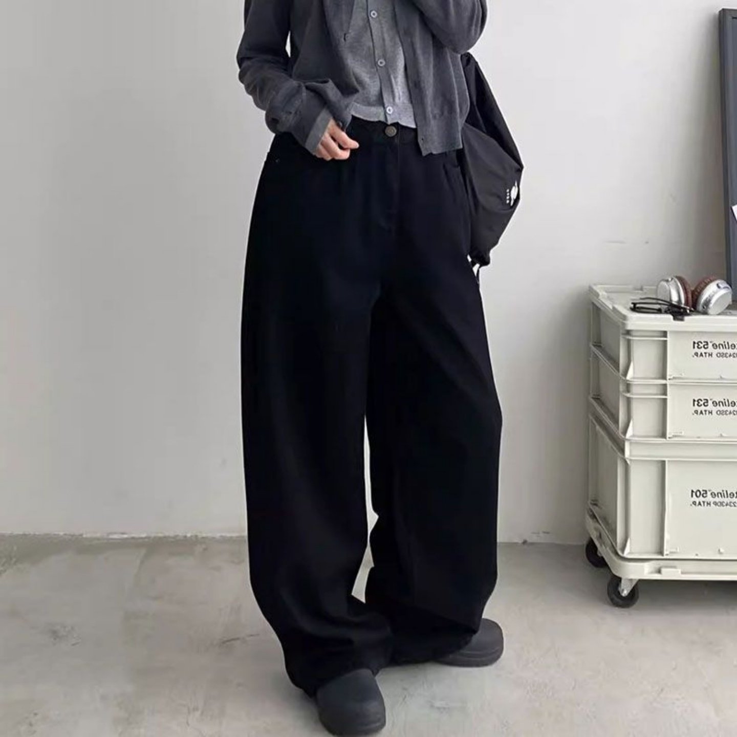 特大码女装胖mm美式复古阔腿牛仔裤女宽松显瘦高腰百搭直筒拖地裤,女装/女士精品,大码裤装,淘宝优惠券,粉丝福利购,淘宝优惠卷