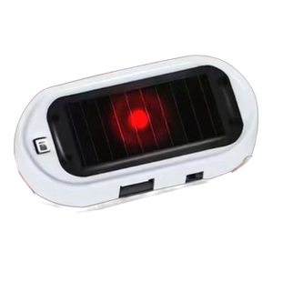 车载太阳能闪烁警示灯防盗灯仿真模拟警示器汽车装饰灯LED车内灯