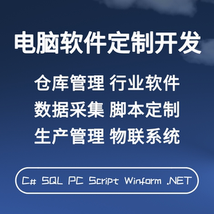 电脑软件C#上位机开发Winform程序开发.NET程序设计数据库维护