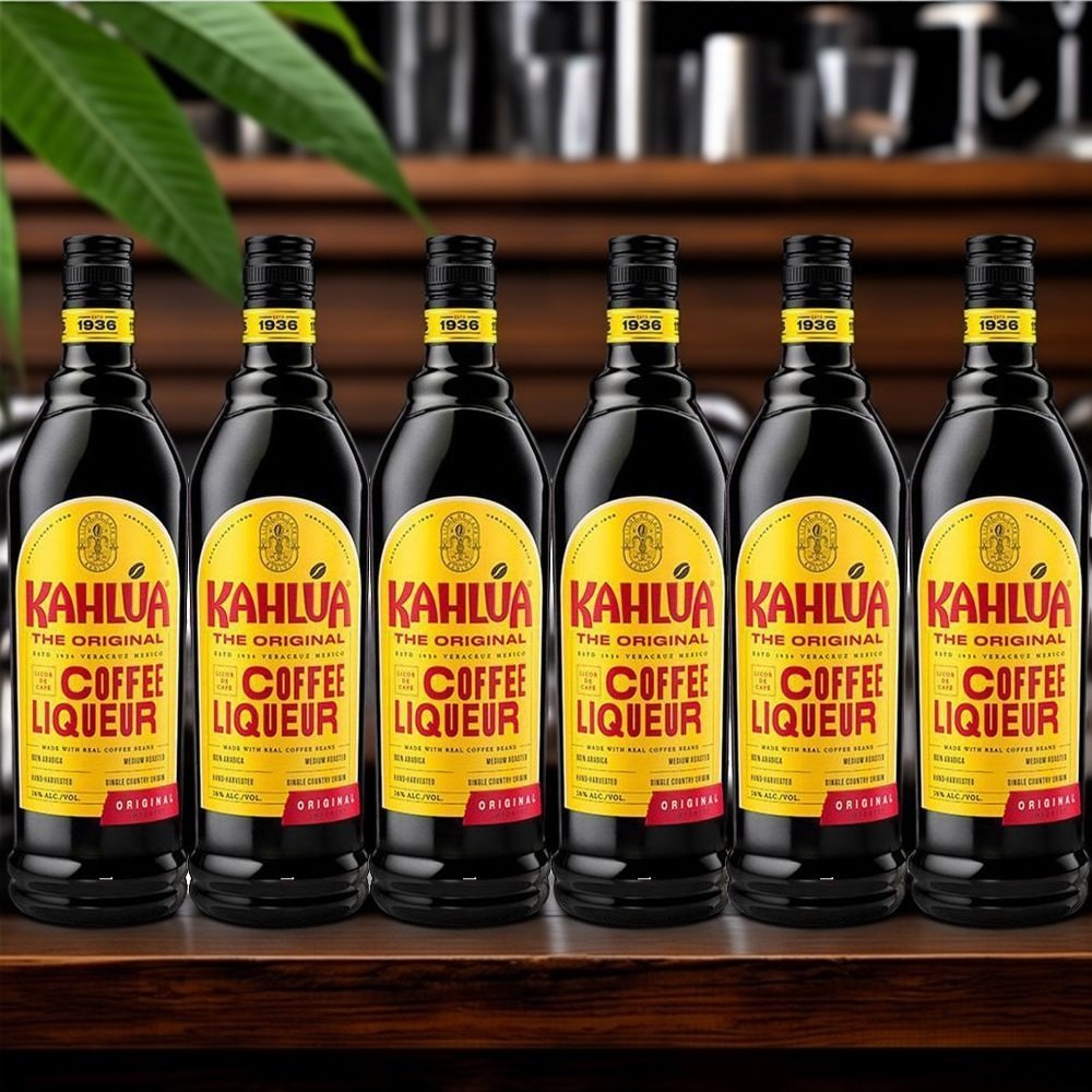 原装甘露咖啡力娇酒KAHLUA甜酒烘培克咖啡蜜700ml-750ml6瓶