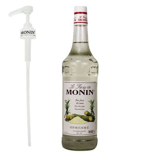 MONIN莫林蔗糖原味糖浆1000ml原味果糖酒吧调鸡尾酒咖啡厅原料