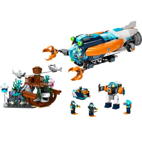 乐高城市60379深海探险潜水艇