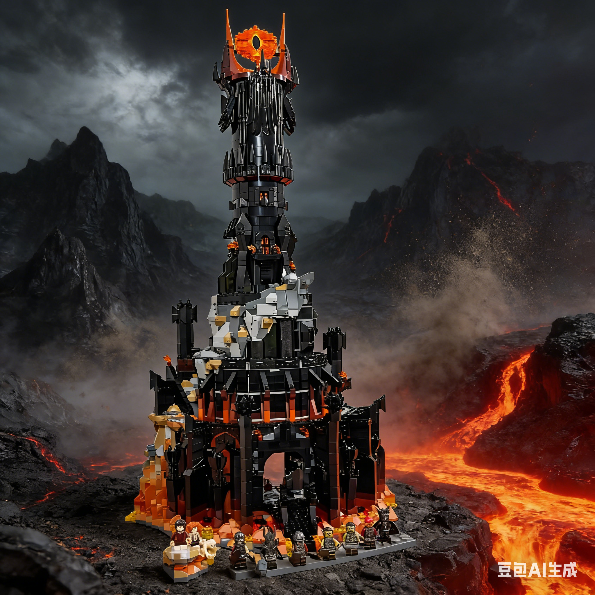 【YOYO】乐高魔戒人仔10333指环王巴拉都杀肉正品益智积木玩具