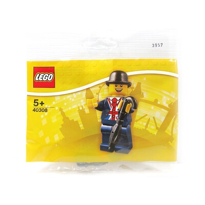 LEGO莱斯特英国绅士包包挂件乐高