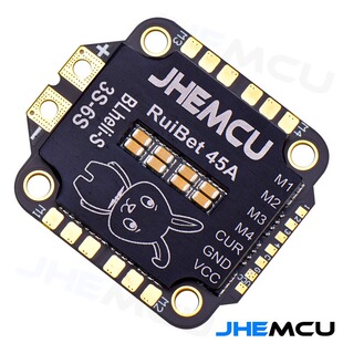JHEMCU RuiBet 45A 55A 3-6S Dshot600 BLHELI_S 四合一电调 FPV