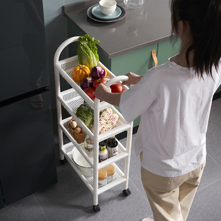 25cm卫生间夹缝置物架浴室马桶缝隙收纳柜厕所洗手间小推车轮