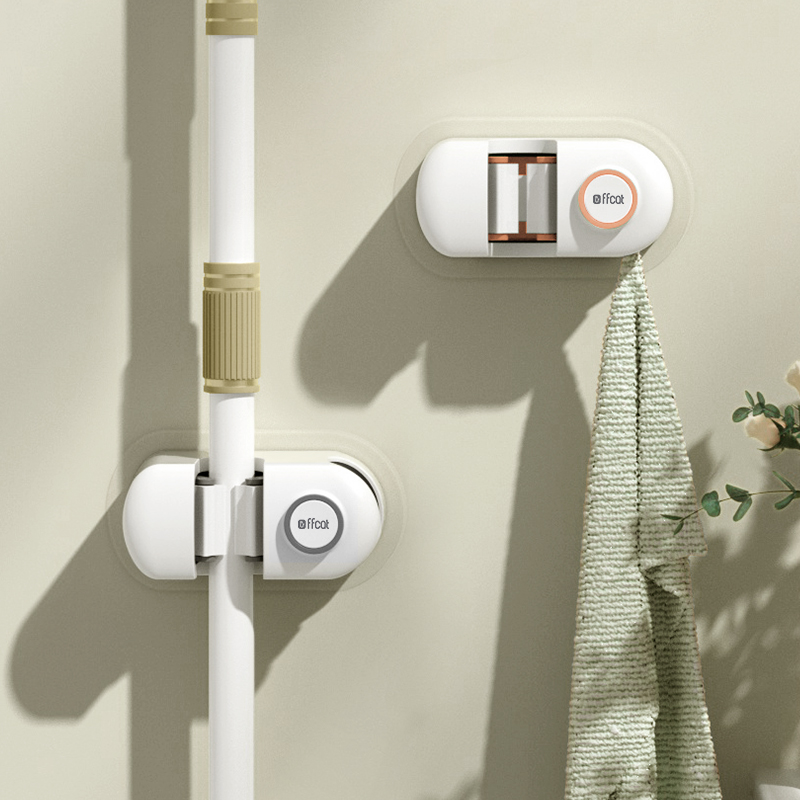 拖把挂钩挂架免打孔卫生间壁挂式